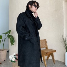 [OUTER] hard fabric wool mac coat